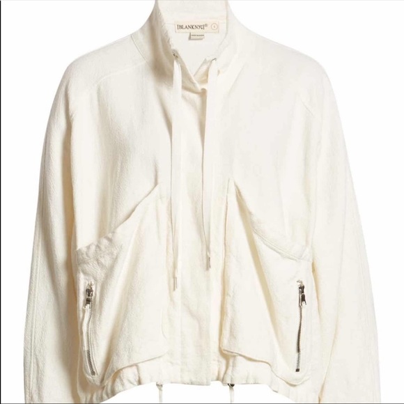 Blank NYC White Linen Utility Jacket Sz S - Picture 9 of 15